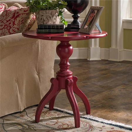 Traditional Pedestal Accessory Table